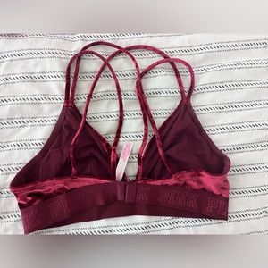 Victorias Secret Burgundy colored velvet no padding Brand New / No Tags